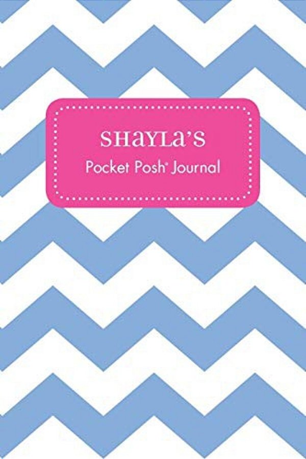 Shayla's Pocket Posh Journal, Chevron-..
