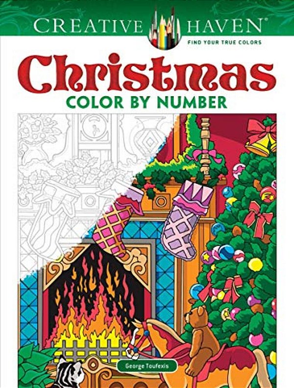 Creative Haven Christmas Color By Number-..
