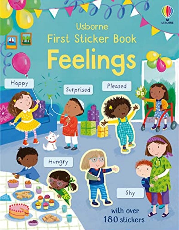 First Sticker Book Feelings-..