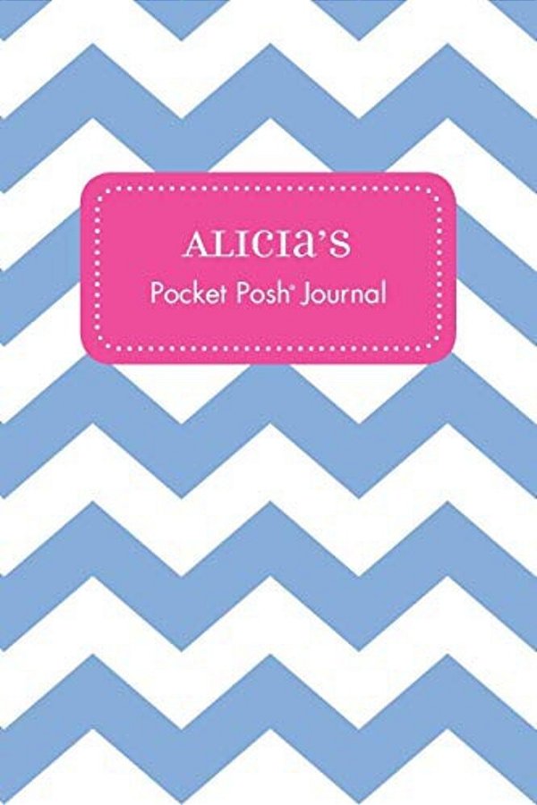 Alicia's Pocket Posh Journal, Chevron-..