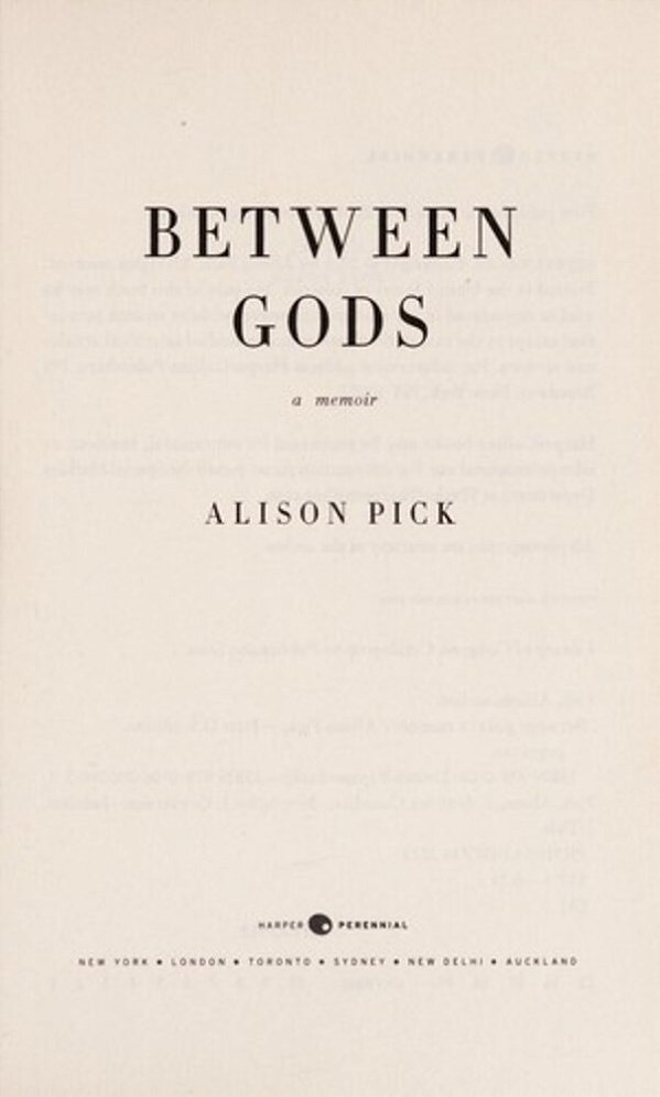 Between Gods: A Memoir-..