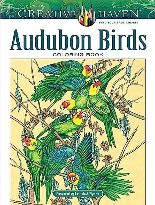 Creative Haven Audubon Birds Coloring Book-..