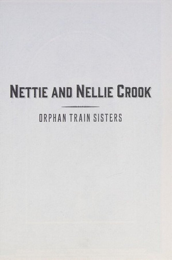 Nettie And Nellie Crook: Orphan Train Sisters-..