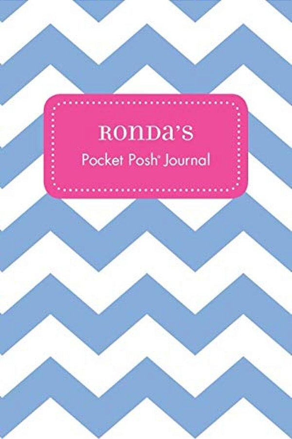 Ronda's Pocket Posh Journal, Chevron-..