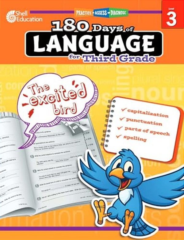 180 Days(tm) Language For Third Grade: Practice, Assess, Diagnose-..