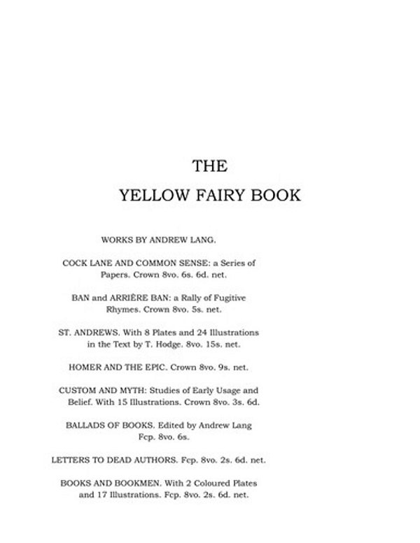 The Yellow Fairy Book-..