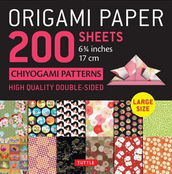 Origami Paper 200 Sheets Chiyogami Patterns 6 3/4 (17Cm): Tuttle Origami Paper: Double-Sided Origami Sheets With 12 Different Patterns (Instructions F-..
