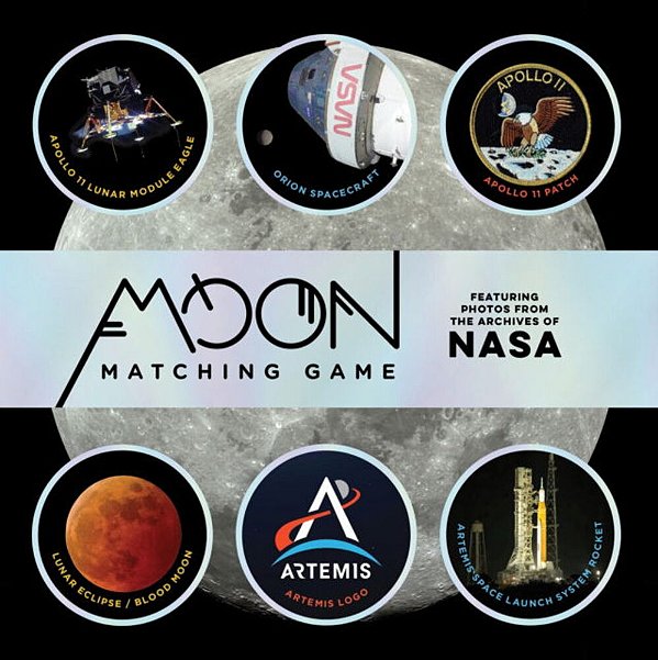 Moon Matching Game: Featuring Photos From The Archives Of Nasa-..