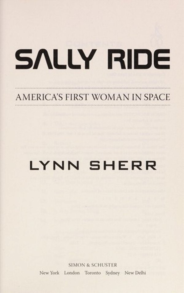 Sally Ride: America's First Woman In Space-..