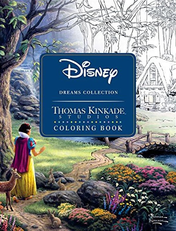 Disney Dreams Collection Thomas Kinkade Studios Coloring Book-..