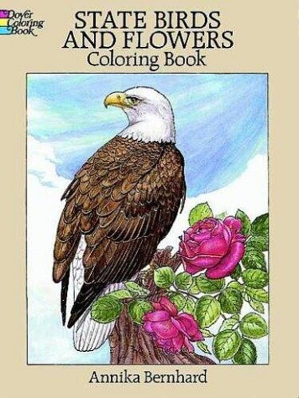 State Birds And Flowers Coloring Book-..