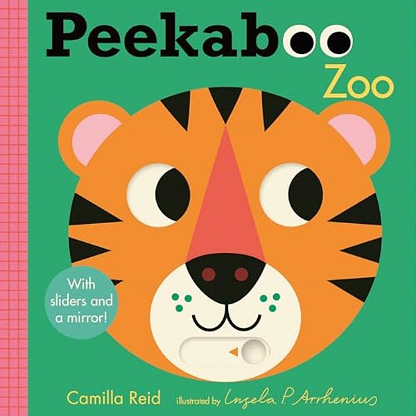 Peekaboo: Zoo: (An Interactive Board Book For Babies & Toddlers With Mirror & Sliders To Push, Pull, Or Turn. Cute Zoo Animal Artwork Includes A Rhino-..