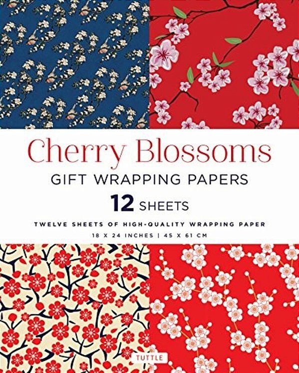 Cherry Blossoms Gift Wrapping Papers - 12 Sheets: 18 X 24 Inch (45 X 61 Cm) Wrapping Paper-..