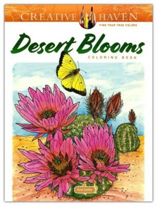 Creative Haven Desert Blooms Coloring Book-..