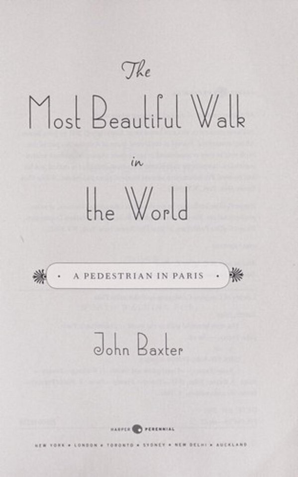 The Most Beautiful Walk In The World: A Pedestrian In Paris-..
