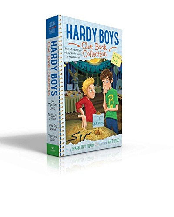 Hardy Boys Clue Book Collection Books 1-4 (Boxed Set): The Video Game Bandit; The Missing Playbook; Water-Ski Wipeout; Talent Show Tricks-..