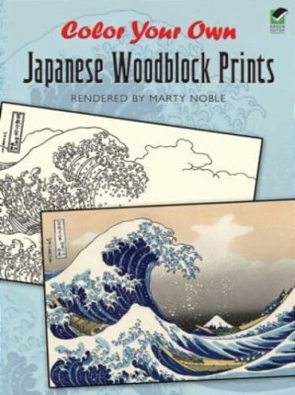 Color Your Own Japanese Woodblock Prints-..