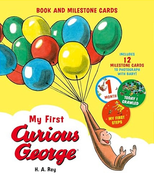 My First Curious George (Book And Milestone Cards)-..