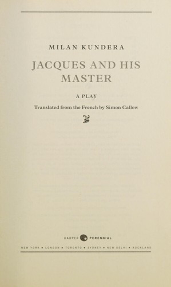 Jacques And His Master-..