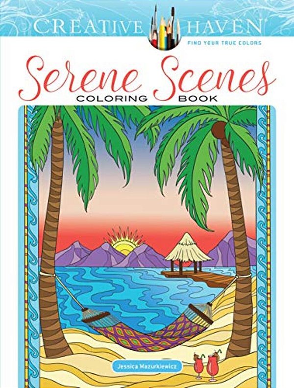 Creative Haven Serene Scenes Coloring Book-..
