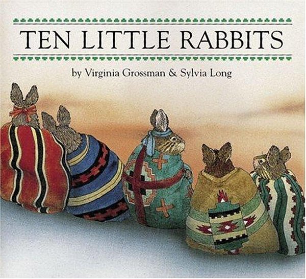 Ten Little Rabbits Board Book-..