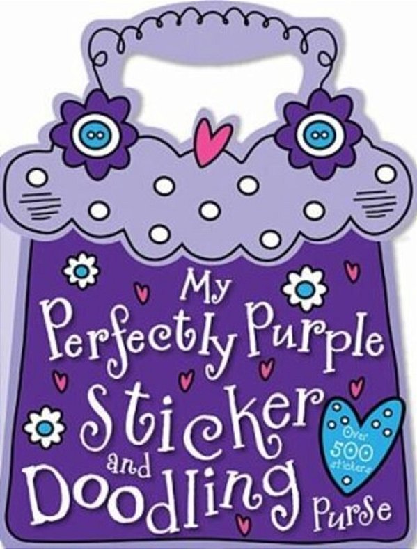 My Perfectly Purple Sticker And Doodling Purse-..