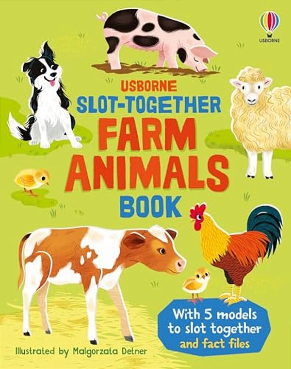 Slot-Together Farm Animals Book-..