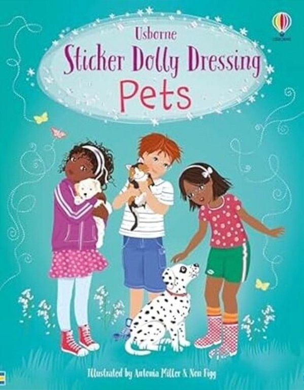 Sticker Dolly Dressing Pets-..