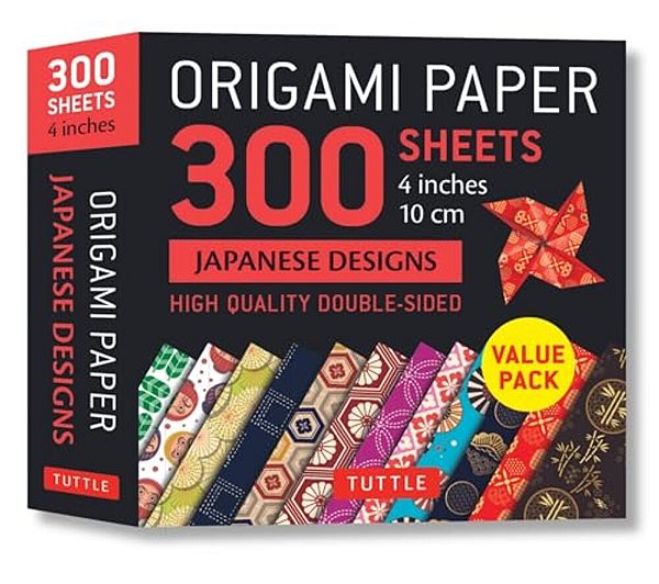 Origami Paper 300 Sheets Japanese Designs 4 (10 Cm): Tuttle Origami Paper: Double-Sided Origami Sheets Printed With 12 Different Designs-..