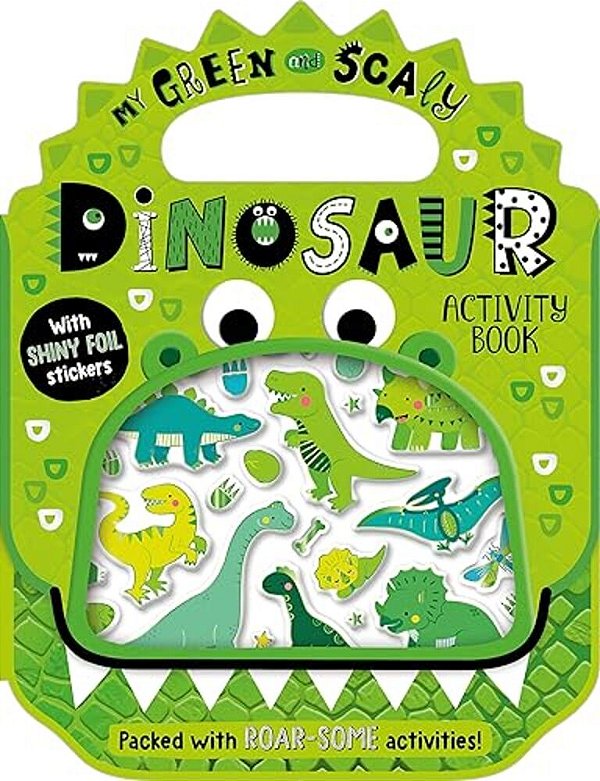 Shiny Stickers My Green And Scaly Dinosaur Activity Book-..