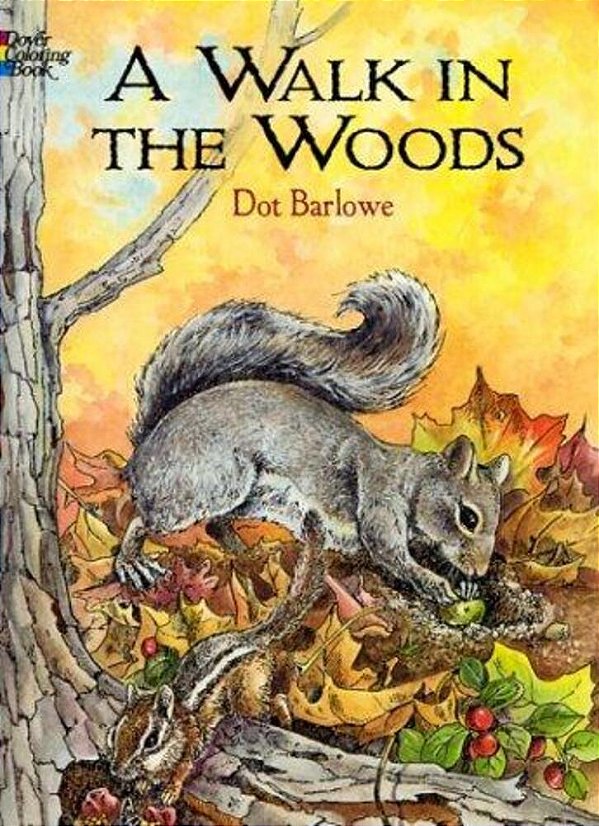 A Walk In The Woods Coloring Book-..