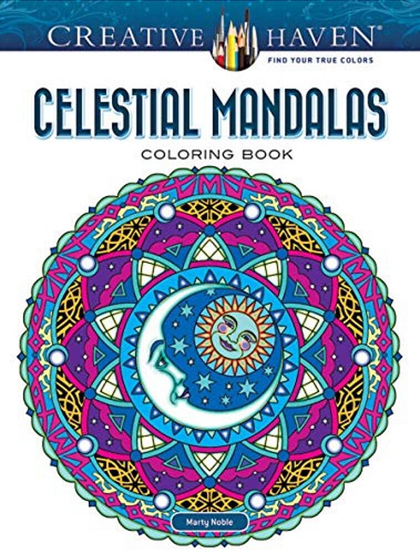 Creative Haven Celestial Mandalas Coloring Book-..