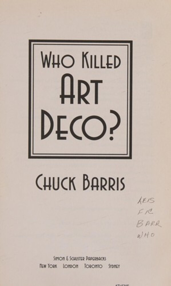Who Killed Art Deco?-..