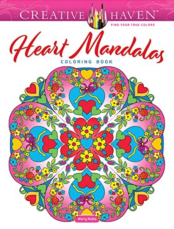 Creative Haven Heart Mandalas Coloring Book-..