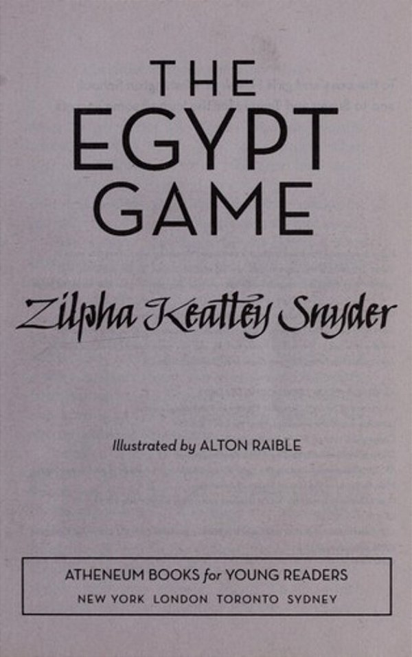 The Egypt Game-..