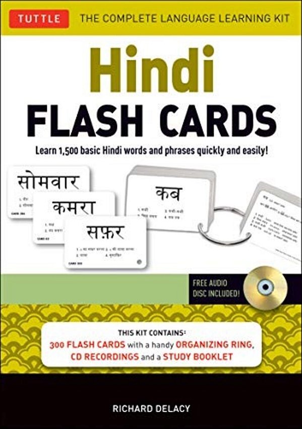 Hindi Flash Cards Kit: Learn 1,500 Basic Hindi Words And Phrases Quickly And Easily! (Online Audio Included) [With CD-ROM]-..