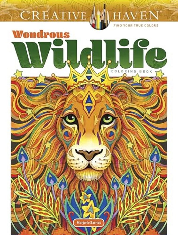 Creative Haven Wondrous Wildlife Coloring Book-..