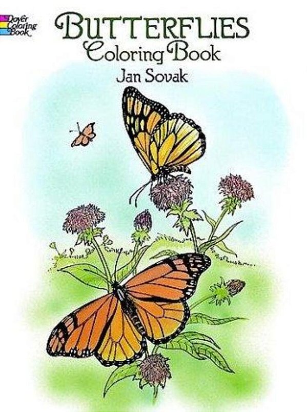 Butterflies Coloring Book-..