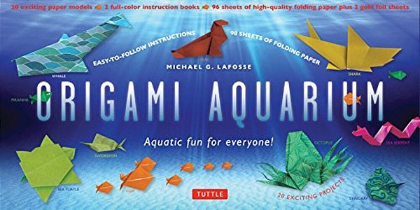 Origami Aquarium Kit: Aquatic Fun For Everyone!: Kit With Two 32-Page Origami Books, 20 Projects & 98 Origami Papers: Great For Kids & Adults!-..