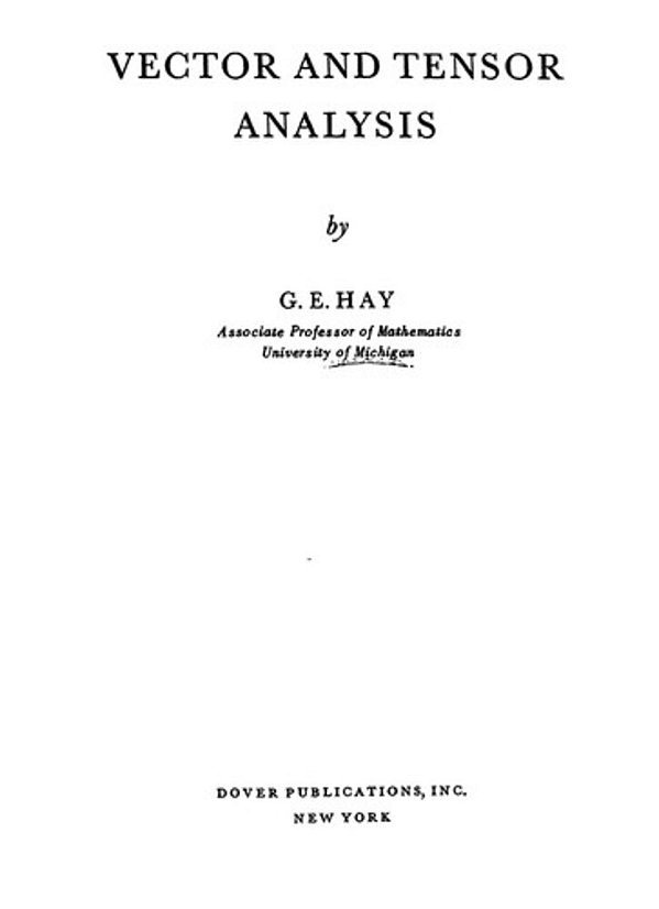 Vector And Tensor Analysis-..