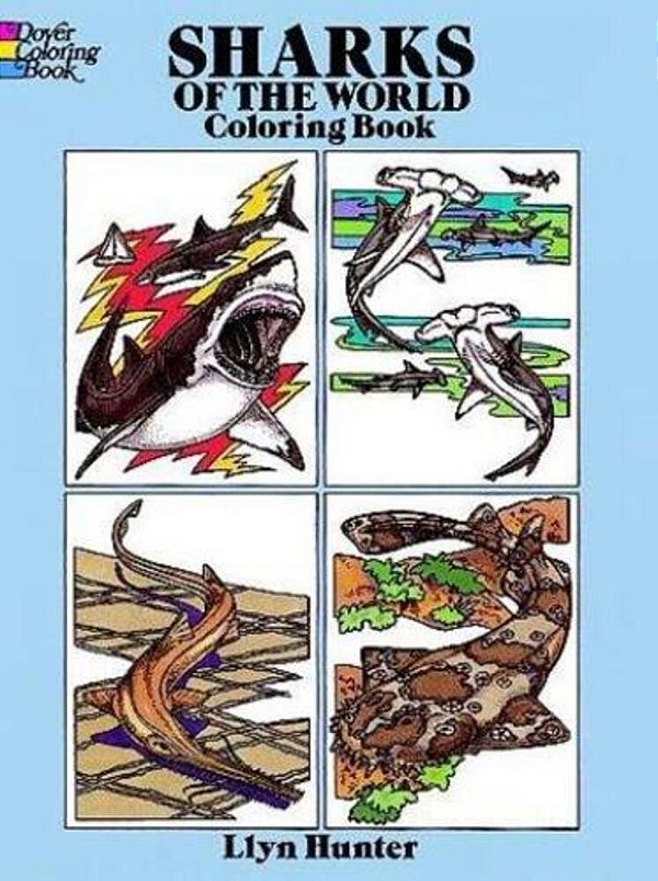 Sharks Of The World Coloring Book-..