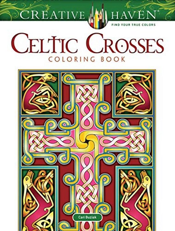 Creative Haven Celtic Crosses Coloring Book-..