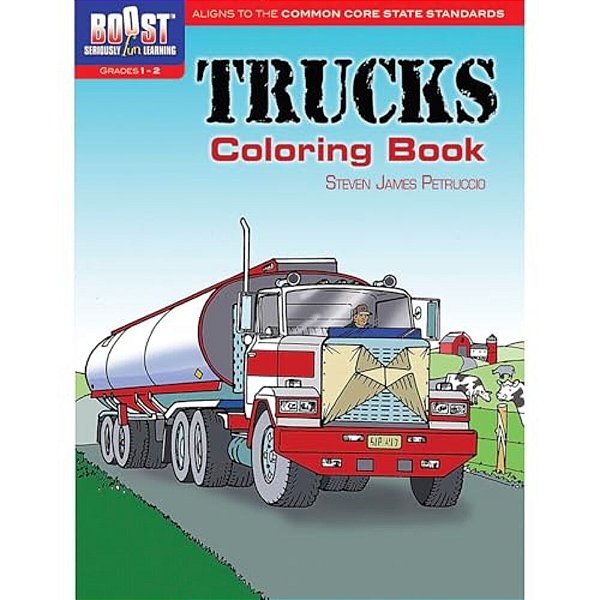Trucks Coloring Book-..
