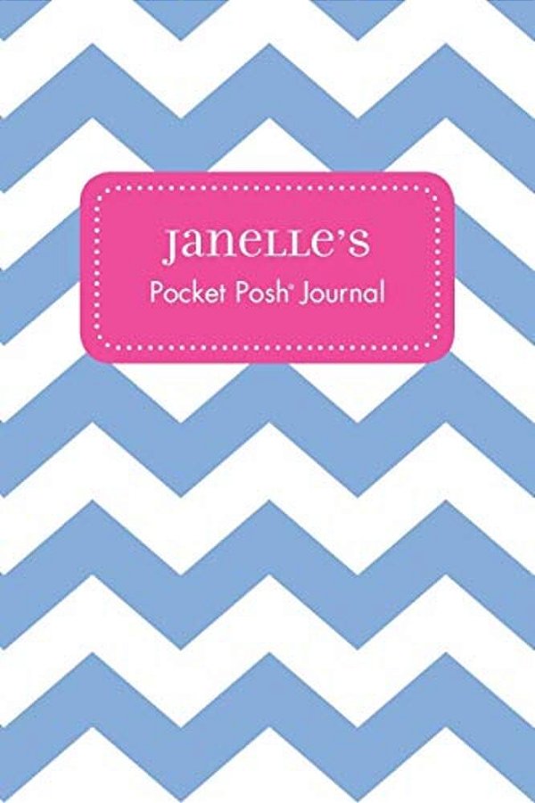 Janelle's Pocket Posh Journal, Chevron-..