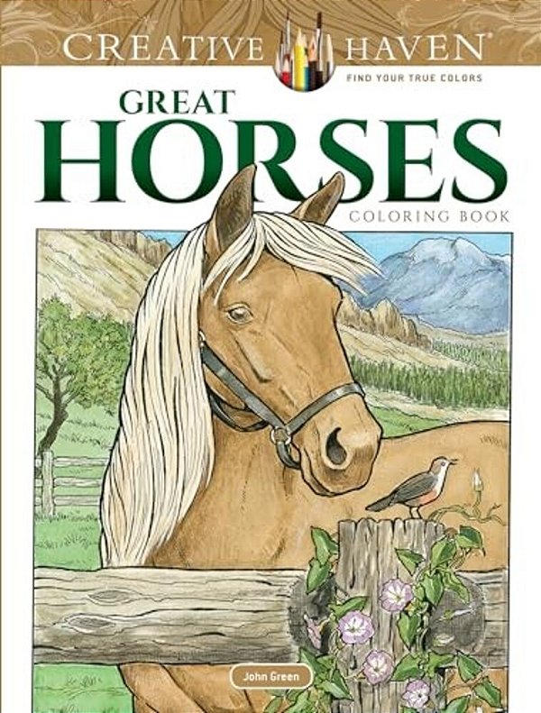 Creative Haven Great Horses Coloring Book-..