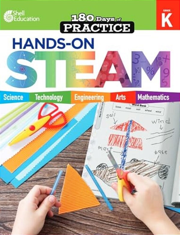 180 Days(tm) Hands-On Steam For Grade K: Practice, Assess, Diagnose-..