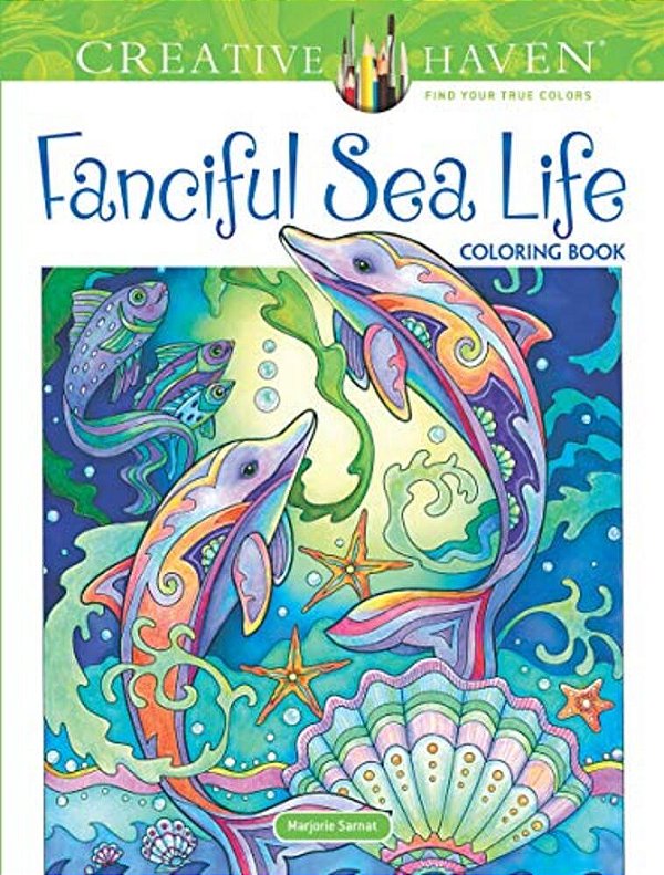 Creative Haven Fanciful Sea Life Coloring Book-..