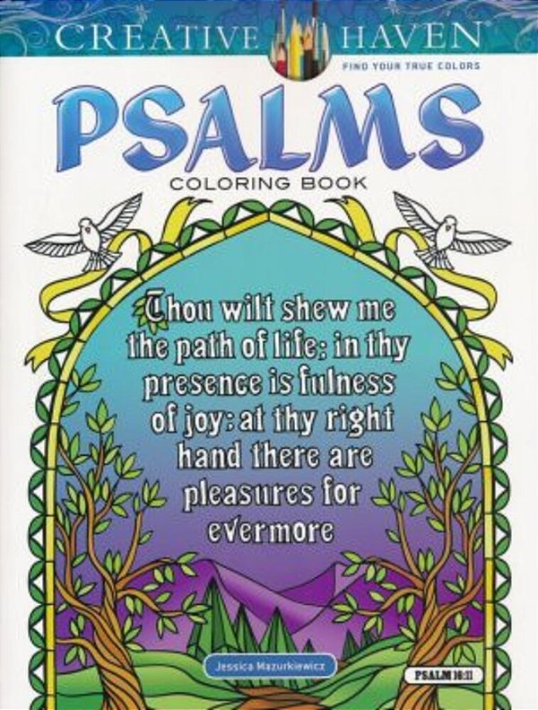 Creative Haven Psalms Coloring Book-..
