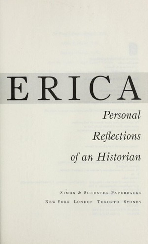 To America: Personal Reflections Of An Historian-..
