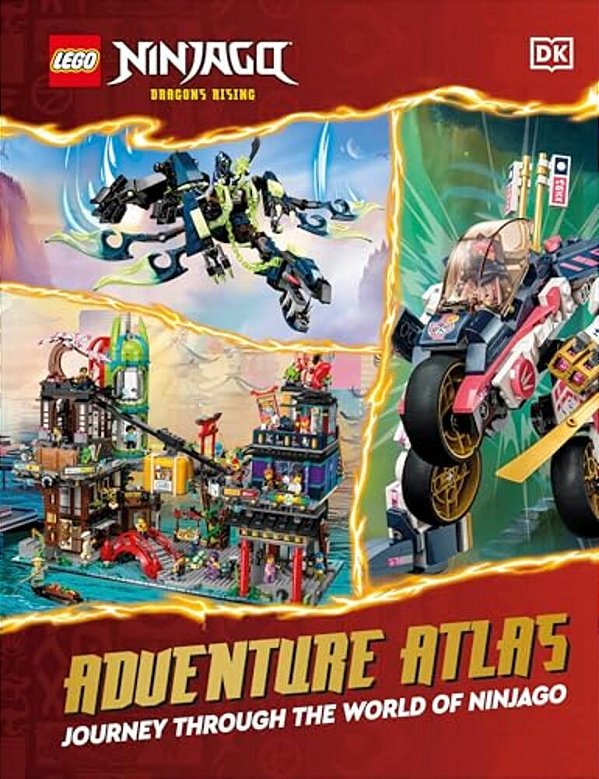 Lego Ninjago Dragons Rising Adventure Atlas: Journey Through The World Of Ninjago (Without Minifigure)-..